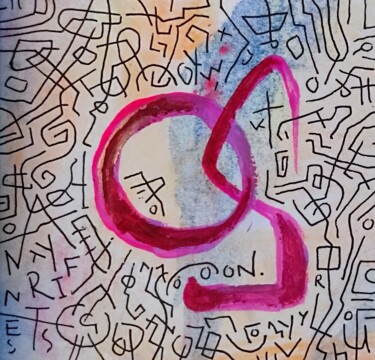 Painting titled "OS" by Milto Sideris, Original Artwork, Acrylic