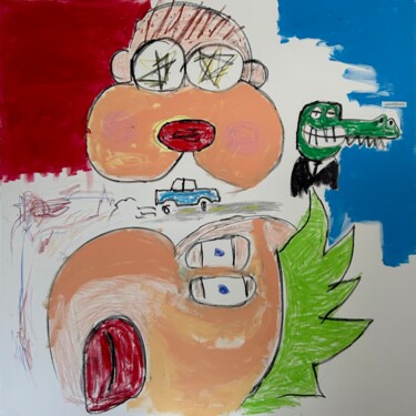 Peinture intitulée "Ferb" par Justin Van Cooten, Œuvre d'art originale, Acrylique