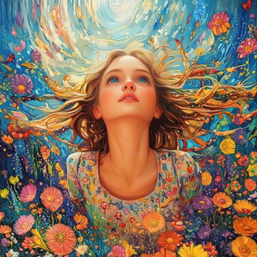 "The Blooming Sky –…" başlıklı Dijital Sanat Natalia Kaminskaya tarafından, Orijinal sanat, Dijital Resim