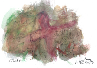Peinture intitulée "Chant 5" par Jean Gazdac, Œuvre d'art originale, Aquarelle