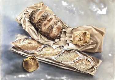 just from the bakery, original watercolor