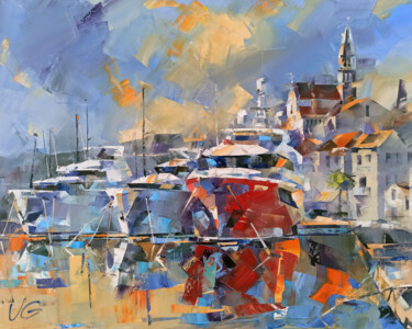 GOLDEN SUNRISE "GOLDEN SUNRISE" başlıklı Tablo Volodymyr Glukhomanyuk tarafından, Orijinal sanat, Petrol