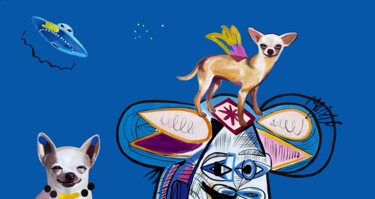 绘画 标题为“Ufologist From Mexi…” 由Assya Lucky, 原创艺术品, 油