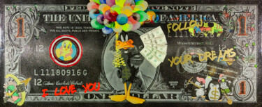 Peinture intitulée "Follow your Dreams" par Diederik Van Apple, Œuvre d'art originale, Résine