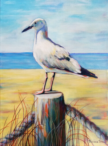 제목이 "Seagull DL"인 미술작품 Irina Tikhonova로, 원작, 아크릴 나무 들것 프레임에 장착됨