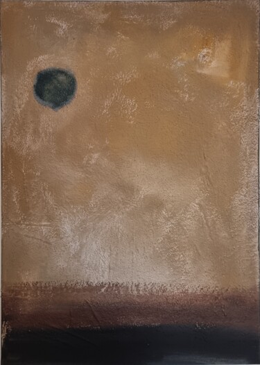 Al di là del margine –Pittura minimalista con pigmenti Pittura intitolato "Al di là del margin…" da Massimo Zanotti, Opera d'arte originale, Acrilico Montato su Telaio per barella…