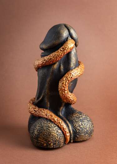 Sculpture titled "Temptation" by Val Filip, Original Artwork, Plaster