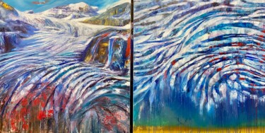 绘画 标题为“Poorly Peyto Glacier” 由Gennadiy V. Ivanov, 原创艺术品, 油