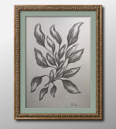 Drawing titled "Composition poétique" by Edith, Original Artwork, Pencil