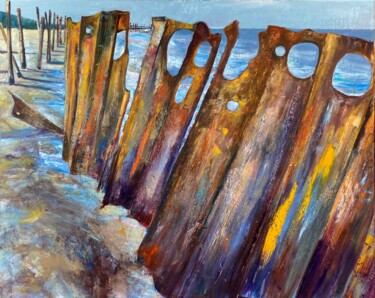 제목이 "The sea defences"인 미술작품 Gennadiy V. Ivanov로, 원작, 기름