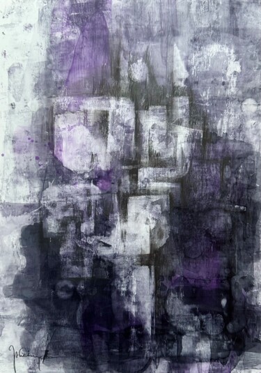 Painting titled "What’s on your mind…" by Joanna Wietrzycka, Original Artwork, Pigments Mounted on Wood Panel