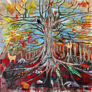 Samauma sacred tree, Brazil Painting titled "Samauma sacred tree…" by Gennadiy V. Ivanov, Original Artwork, Oil