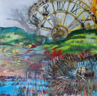 「The clock is ticking」というタイトルの絵画 Gennadiy V. Ivanovによって, オリジナルのアートワーク, オイル