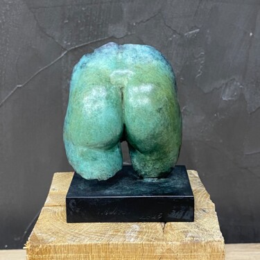 Sculpture titled "Fesses d’Eve 3, 3/8" by Guillaume Werle, Original Artwork, Bronze