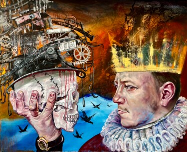 "Empire in the Fire" başlıklı Tablo Gennadiy V. Ivanov tarafından, Orijinal sanat, Petrol