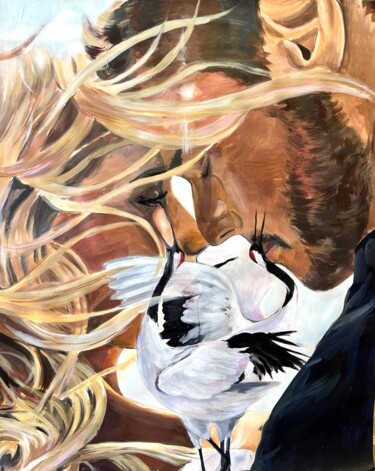 绘画 标题为“A man and a woman.…” 由Наталья Худякова, 原创艺术品, 丙烯