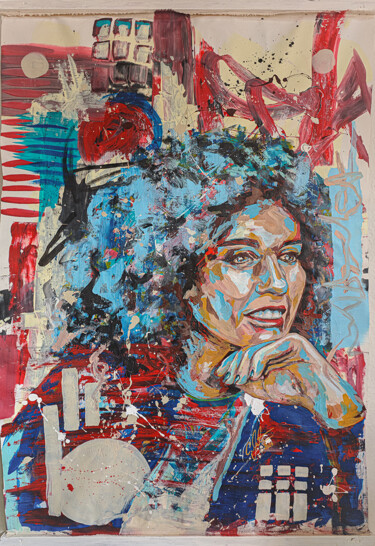 WOMEN LIFE FREEDOM 「WOMEN LIFE FREEDOM」というタイトルの絵画 Carolyn Mielke (carographic)によって, オリジナルのアートワーク, アクリル