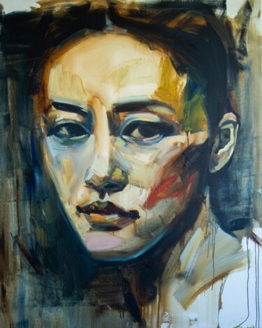 Through the Gaze 绘画 标题为“Through the Gaze” 由Ruslan Nikankin, 原创艺术品, 油 安装在木质担架架上