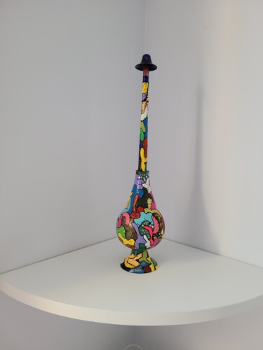 Schilderij getiteld "ORIENT" door Ghislaine Pilone, Origineel Kunstwerk, Acryl