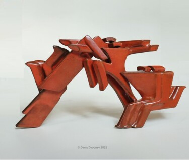 Sculpture titled "Преодоление" by Denis Dudnev, Original Artwork, Ceramics