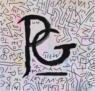 Peinture intitulée "PG" par Milto Sideris, Œuvre d'art originale, Acrylique