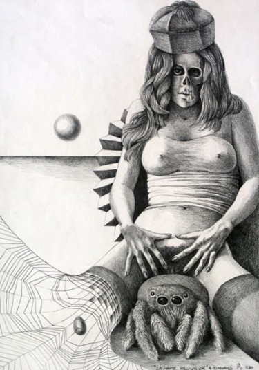 제목이 "la mante religieuse"인 그림 Alain Bonnand로, 원작