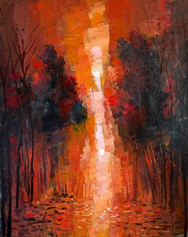 "La Brèche de Lumière" başlıklı Tablo Nabil Al Hamad tarafından, Orijinal sanat, Akrilik