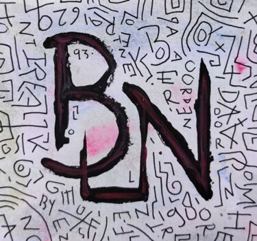 Peinture intitulée "BN" par Milto Sideris, Œuvre d'art originale, Acrylique
