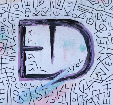 Peinture intitulée "ED" par Milto Sideris, Œuvre d'art originale, Acrylique