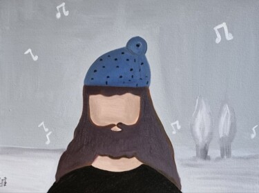 Pittura intitolato "Cold silence" da Sara Safaei, Opera d'arte originale, Acrilico