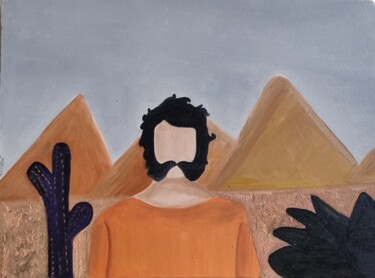 Pittura intitolato "Lonely men" da Sara Safaei, Opera d'arte originale, Acrilico