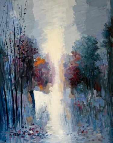 Peinture intitulée "Eveil Givré" par Nabil Al Hamad, Œuvre d'art originale, Acrylique
