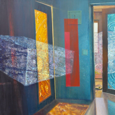 Schilderij getiteld "An organ concert" door Rafał Labijak, Origineel Kunstwerk, Olie