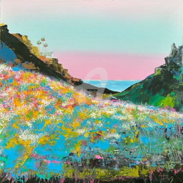 Peinture intitulée "CÔTE OUEST" par Florence Autelin, Œuvre d'art originale, Acrylique