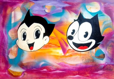 Peinture intitulée "affective memories 1" par Marks, Œuvre d'art originale, Acrylique