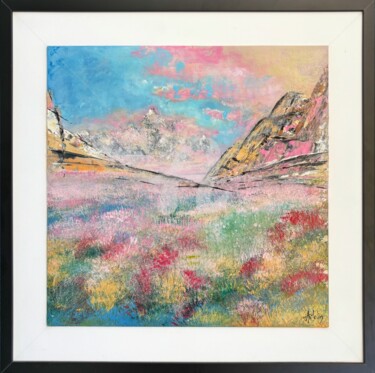 Nature sauvage Peinture intitulée "Nature sauvage" par Florence Autelin, Œuvre d'art originale, Acrylique Monté sur Panneau de bois