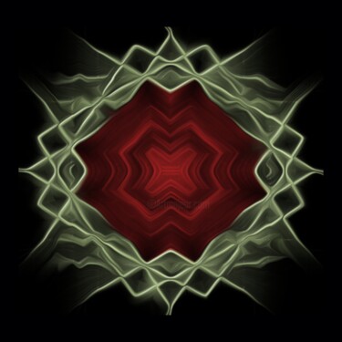 Mandala Fascinação Artes digitais intitulada "Mandala Fascinação" por Ana Paula Ferreira Silva, Obras de arte originais, Trabalho Digital 2D