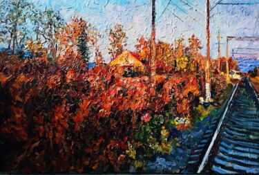 Peinture intitulée "Благовещенское" par Anna Iaguzhinskaia, Œuvre d'art originale, Huile