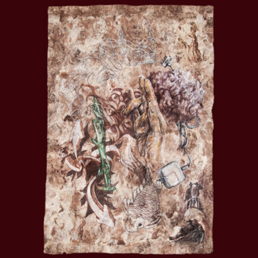 图画 标题为“Dessin improvisé #2” 由Louis Lapointe, 原创艺术品, 铅笔