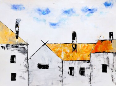 Dawn to dusk Pintura intitulada "Dawn to dusk" por Poonam Choudhary, Obras de arte originais, Acrílico