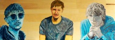 「Portrait of the art…」というタイトルの絵画 Timothy Seeryによって, オリジナルのアートワーク, アクリル ウッドパネルにマウント