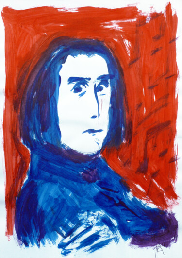 Portrait Franz Liszt. "Portrait Franz Lisz…" başlıklı Tablo Götz Wiedenroth tarafından, Orijinal sanat, Zamklı boya