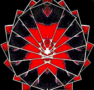 Fotografia zatytułowany „Spiral Cards 1d12b” autorstwa Ken Lerner, Oryginalna praca, Fotografia cyfrowa