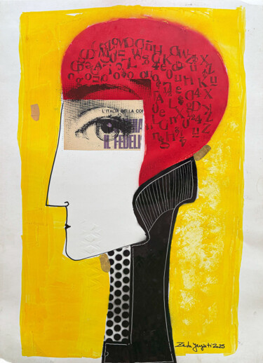 Painting titled "Elle" by Zeta Yeyati, Original Artwork, Acrylic