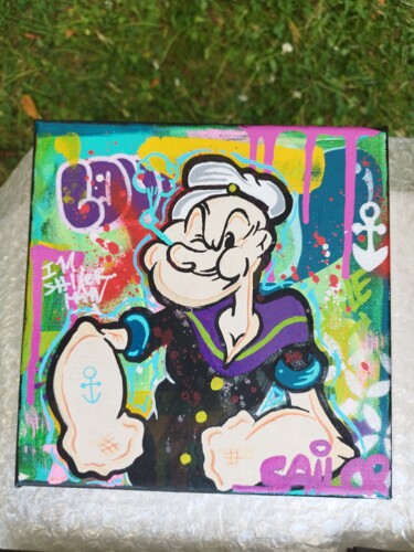 Peinture intitulée "Sailor man" par Romuald Meriaux, Œuvre d'art originale, Acrylique Monté sur Châssis en bois