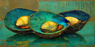 数字艺术 标题为“Korean Oysters Stil…” 由Antoni Albalat Salanova, 原创艺术品, 数字油画