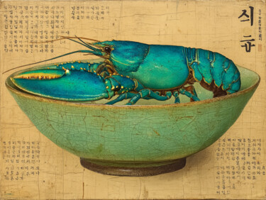 제목이 "Korean Blue Lobster…"인 디지털 아트 Antoni Albalat Salanova로, 원작, 디지털 페인팅