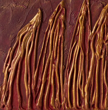 "Textured Gold Lines…" başlıklı Tablo Daria Tokarenko tarafından, Orijinal sanat, Akrilik