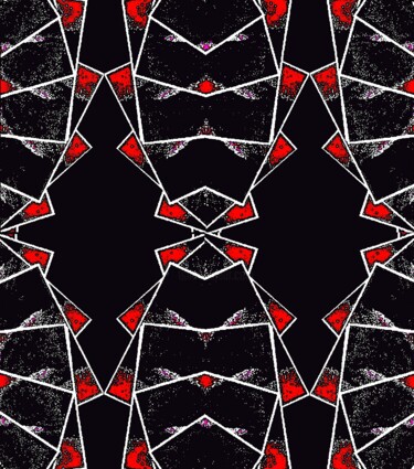 摄影 标题为“Triangles in Red an…” 由Ken Lerner, 原创艺术品, 数码摄影
