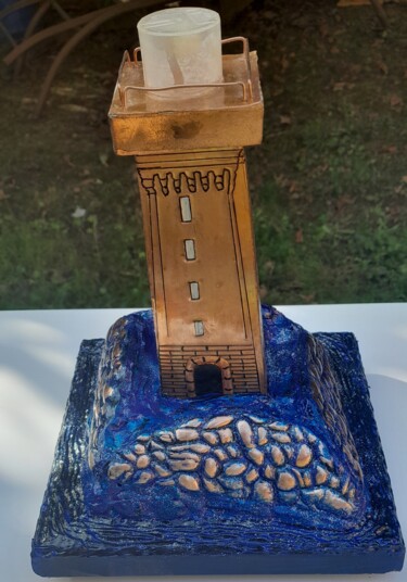 Scultura intitolato "" Plein phare sur l…" da Riquet Faure, Opera d'arte originale, Metalli